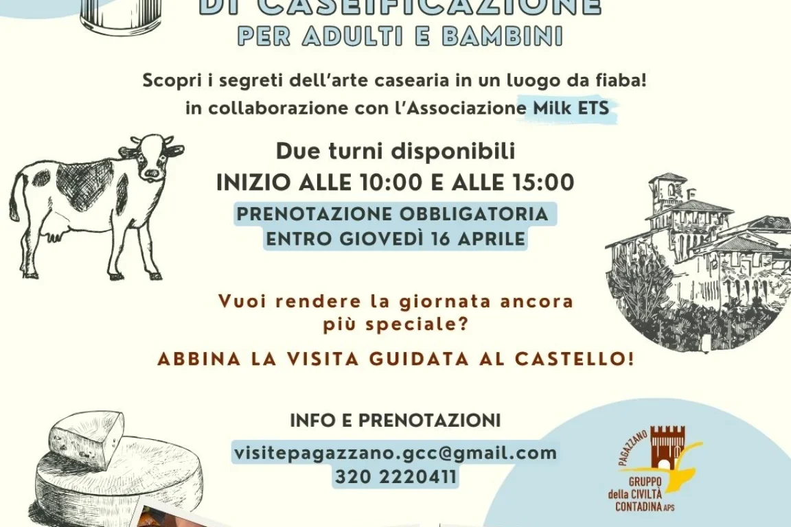 Associazione MILK ETS - Laboratorio di caseificazione al Castello di Pagazzano: un’esperienza tra storia e tradizione